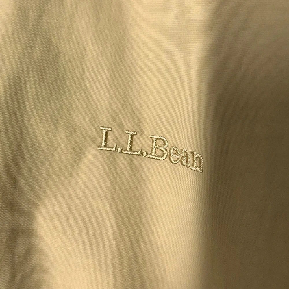 LL Bean Mens XL Regular Tan Plaid Lined Warm-Up‎ Bomber Jacket Harrington 500395
